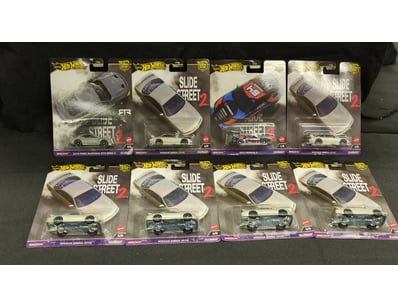8X ASSORTED HOT WHEELS PREMIUM CARS INCLUDING NISS...