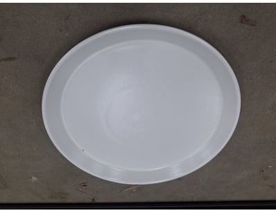 Trenton, Zuma, Tapered Round Plate, Pearl Aspen, A...