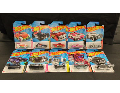 10X ASSORTED SILVER TREASURE HUNT HOT WHEEL CARS I...
