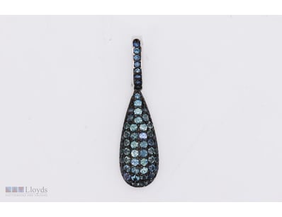 NATURAL SRI LANKAN SAPPHIRE PENDANT ON 925 SILVER ...