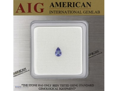 0.50CT CERTFIED, NATURAL TANZANITE     

Pear Face...