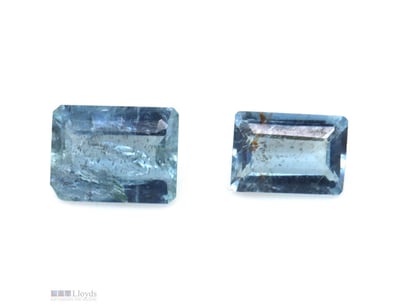 2.30CT TSW X 2, NATURAL BERYL AQUAMARINES     

Em...