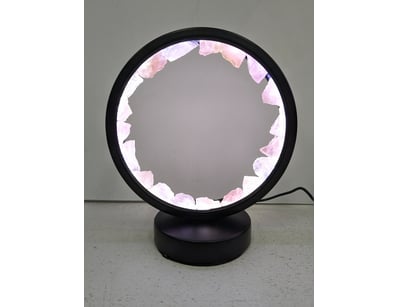 NATURAL ROSE QUARTZ DECORATED LED DESK LAMP

Ite...