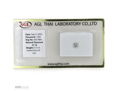 0.717CT CERTIFIED, NATURAL DIAMOND     

Princess ...