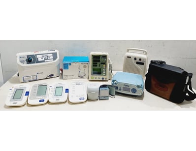 Assorted medical devices including, Blood Pressure...