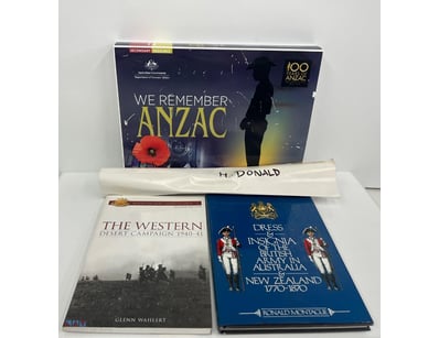 COLLECTION OF AUSTRALIAN MILITARY HISTORY BOOKS AN...