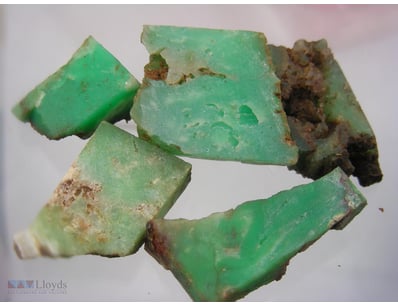56GRAMS AUSTRALIAN GREEN ROUGH CHRYSOPRASE        ...