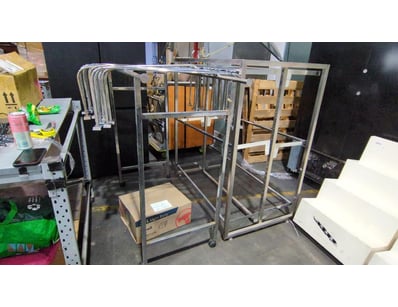 Costume Racking Metal With Round Dome Mirror And A...