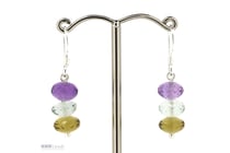 Sterling Silver And Multi Coloured Simulated