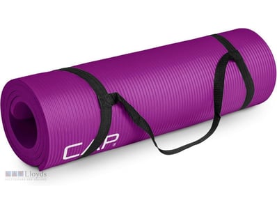 CAP 1/2-Inch High Density Exercise Yoga Mat with S...