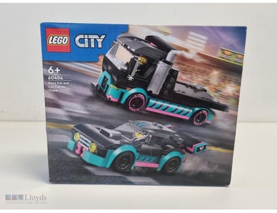 LEGO CITY RACE CAR AND CAR CARRIER TRUCK SET 60406...