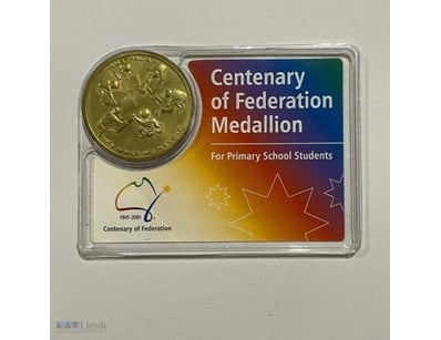 CENTENARY OF FEDERATION MEDALLION-AUSTRALIA-SCARCE...