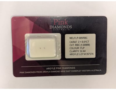 0.01TCW ARGYLE PINK DIAMONDS

Cut: Round Brilliant...