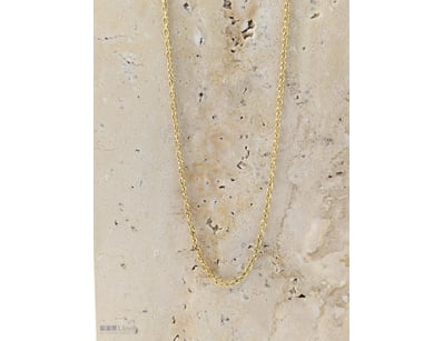 COLLECTION OF 2MM GOLD COLOURED CHAINED NECKLACES...