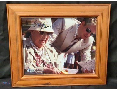 AUTOGRAPHED PHOTOGRAPH OF CARL REINER.

Item Size:...