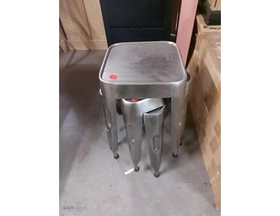 Industrial-style Stools featuring steel constructi...
