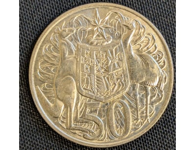 1966 AUSTRALIAN SILVER FIFTY CENT COIN

Conditio...
