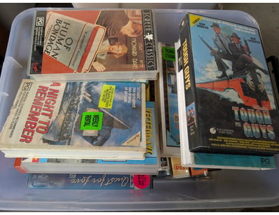 Collection of VHS Tapes Including Tough Guys, Last...