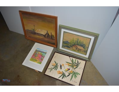 Deceased Estate Artwork Lot, Various Abstract Piec...