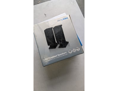 AV Labs USB Powered Speakers Model AVL314A - Compa...