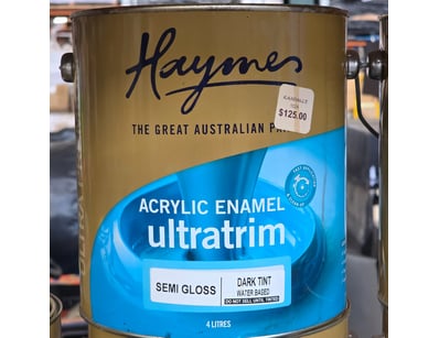 Haymes paint, Acrylic enamel ultratrim, semi gloss...