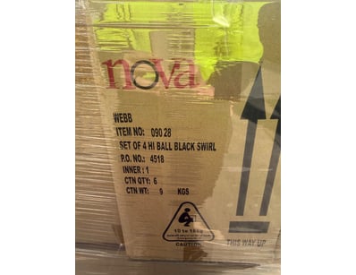 RRP: $180 Nova Webb High Ball Tumblers, Set of 4....