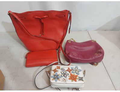 1 x Oroton Orange leather Tote, 1 x Micheal Kors W...