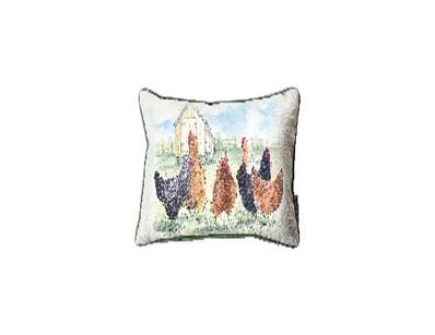 RRP: $999, Chickens Watercolour Cushion 300x500mm,...