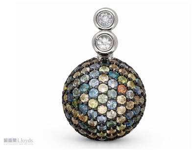NATURAL SRI LANKAN SAPPHIRE PENDANT ON 925 SILVER ...