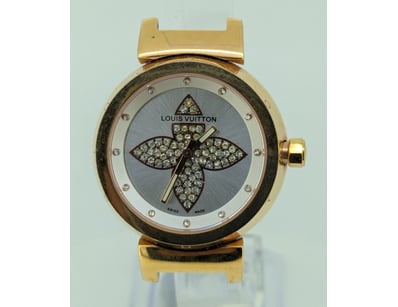 LOUIS VUITTON  TAMBOUR      

DIAL: SILVER WITH ...