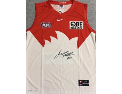 JUDE BOLTON SIGNED SYDNEY SWANS GUERNSEY

A Sydney...