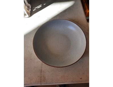 Bowls, duck egg blue finish, Diameter 24cm.

SOL...