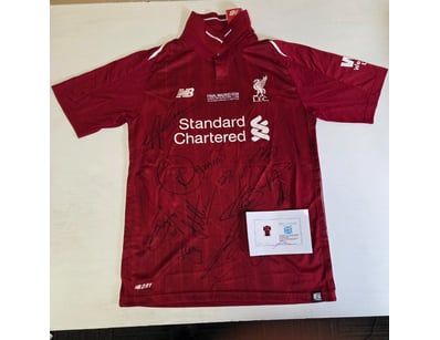 LIVERPOOL FC SIGNED 2019 CHAMPIONS LEAGUE FINAL JE...