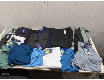 Bulk lot of new with tags workwear and casual clot...