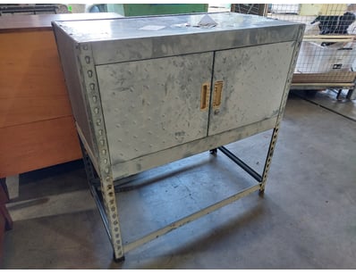 Storage Unit, Metal

Dimensions: H94cm x W91cm x...