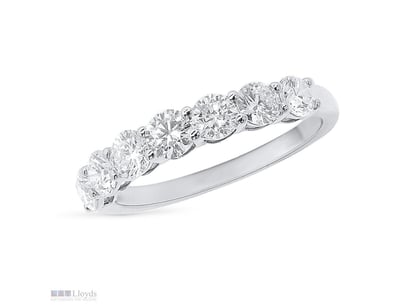 1.02 CARAT WHITE GOLD LAB GROWN DIAMOND BAND ( STA...