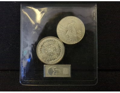 ASSORTED .999 SILVER 2 x 3gram silver coins and 1 ...