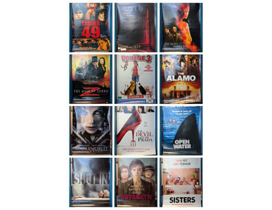 COLLECTION OF MOVIE POSTERS, INCLUDING LADDER 49, ...
