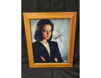 AUTOGRAPHED PHOTOGRAPH OF JODIE FOSTER.

Item Size...