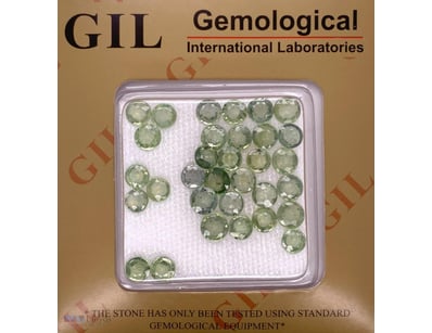 20.46CT NATURAL BLUISH GREEN SAPPHIRE PARCEL – CER...