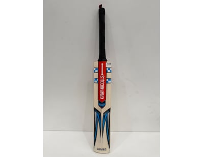 GRAY-NICOLLS cricket bat featuring a natural wood ...