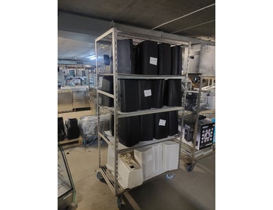 Industrial rack, items not included.