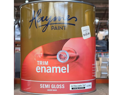 Haymes paint Trim enamel semi gloss solvent based,...