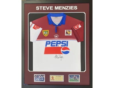 STEVE MENZIES PERSONLLY SIGNED MANLY WARRINGAH SEA...