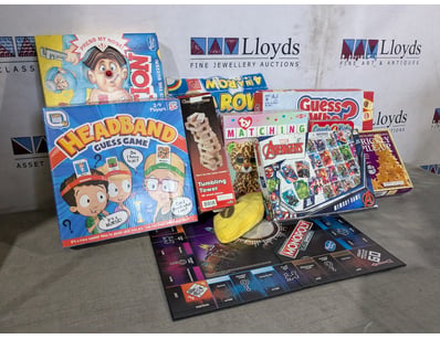 Assorted Games, Guess Who, Headband, Tumbling Towe...