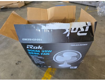 30cm desk fan. 35w. 3 speed settings.

