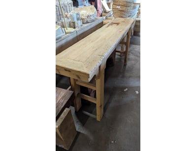 Solid timber Hall Table featuring a light Timber f...