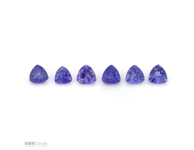 5.93CT TSW X 6, NATURAL TANZANITES     

Trilliant...