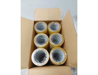 Tape, box of self adhesive tape 

Sold as lot
...