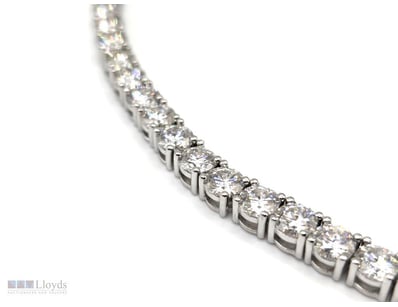 48.50CT VVS MOISSANITE TENNIS NECKLACE – 20 INCH, ...